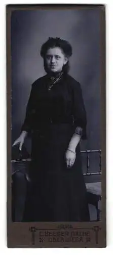 Fotografie C. Seeber Nachf., Oberwiesa, Porträt einer Dame