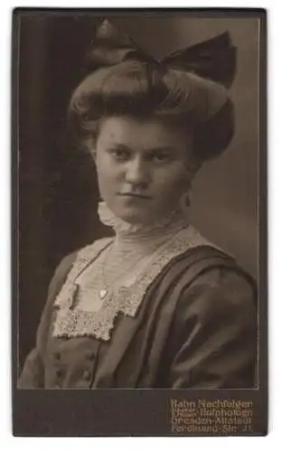 Fotografie Hahn Nachfolger, Dresden-Altstadt, Ferdinand-Str. 11, Portrait einer jungen Frau
