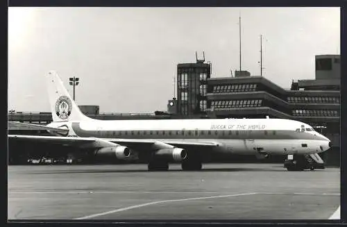 Fotografie Flughafen Berlin-Tegel, Flugzeug Douglas DC-8 Queen of the World N64799