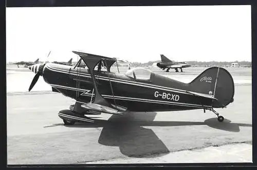 Fotografie Flugzeug Kunstflugmaschine Pitts S2A Doppeldecker Kennung G-BCXD in Gütersloh