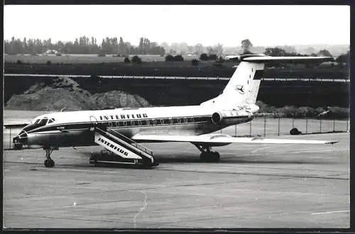 Fotografie Flugzeug Tupolew TU-134 der Interflug DM-SCL