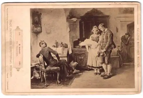 Fotografie Franz Hanfstaengl, München, Gemälde: Der Sittenrichter, nach M. Schmid