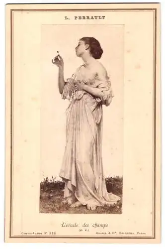 Fotografie Goupil et Cie., Paris, Gemälde: L`oracle des champs, nach L. Perrault