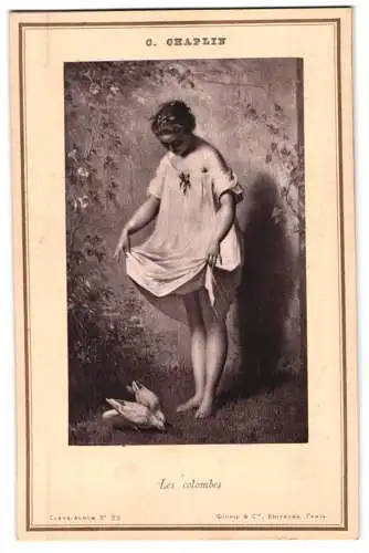 Fotografie Goupil et Cie., Paris, Gemälde: Les colombes, nach C. Chaplin