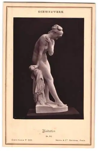 Fotografie Goupil et Cie., Paris, Statue: Hesitation, nach Schoenewerk