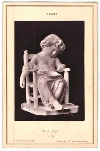 Fotografie Goupil et Cie., Paris, Statue: Il a soupe, nach Calvi