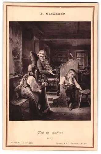 Fotografie Goupil et Cie., Paris, Gemälde: C`est un vaurien!, nach E. Girardet