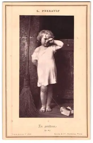 Fotografie Goupil et Cie., Paris, Gemälde: En penitence, nach L. Perrault