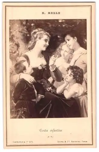 Fotografie Goupil et Cie., Paris, Gemälde: Contes enfantins, nach H. Merle