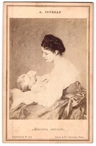 Fotografie Goupil et Cie., Paris, Gemälde: Admiration maternelle, nach A. Jourdan