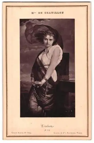Fotografie Goupil et Cie., Paris, Gemälde: L`esclave, nach Mme de Chatillon