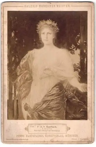 Fotografie Franz Hanfstaengl, München, Gemälde: Laura, nach F.A. v. Kaulbach