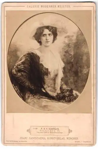 Fotografie Franz Hanfstaengl Kunstverlag, München, Guerrero II, nach F.A. v. Kaulbach