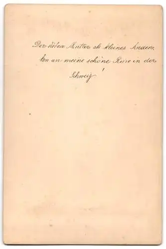 Fotografie Photog. Union, München, Gemälde: Ein Geheimnis, nach M. Wunsch