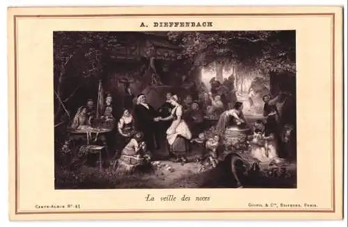 Fotografie Goupil et Cie., Paris, Gemälde: La veille des noces, nach A. Diefenbach