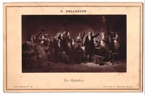 Fotografie Goupil et Cie., Paris, Gemälde: Les Girondins, nach P. Delaroche