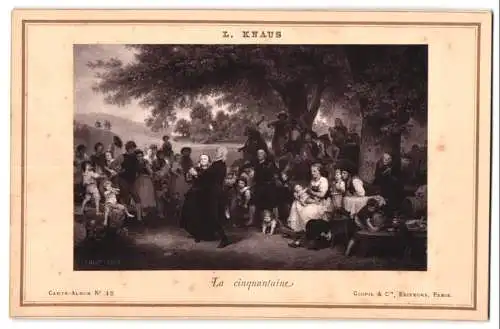 Fotografie Goupil et Cie., Paris, Gemälde: La cinquantaine, nach L. Knaus