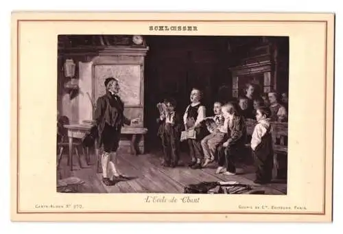Fotografie Goupil et Cie., Paris, Gemälde: L`ecole de Chant, nach Schloesser