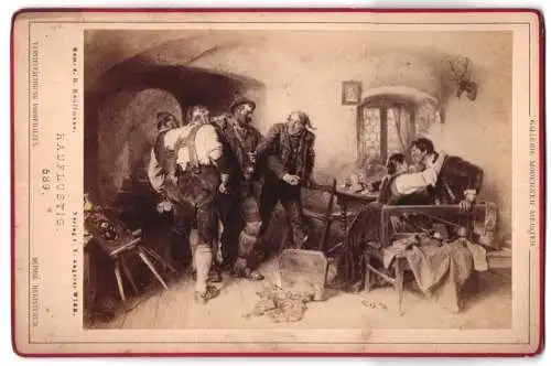 Fotografie V. Angerer, Wien, Gemälde: Rauflustig, nach H. Kauffmann