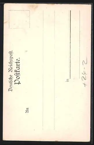 Künstler-AK Dresden, Brand der Kreuzkirche am 16.02.1897