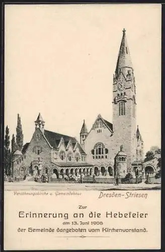 AK Dresden-Striesen, Versöhnungskirche und Gemeindehaus