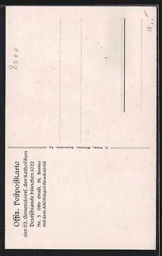Künstler-AK München, 62. Generalversammlung der Katholiken Deutschlands 1922, Maria mit kleinem Jesus