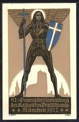 AK München, 62. Generalversammlung der Katholiken Deutschlands München 1922