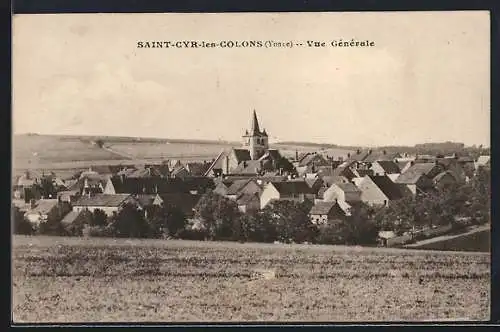 AK Saint-Cyr-les-Colons /Yonne, Vue Générale