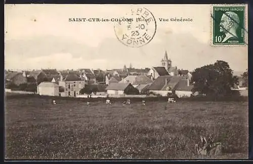 AK Saint-Cyr-les-Colons /Yonne, Vue Générale