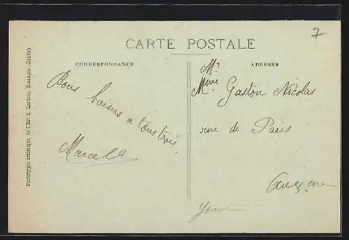 AK Saint-Cyr-les-Colons /Yonne, Vue Générale