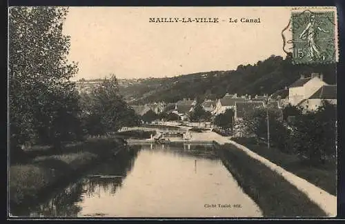 AK Mailly-la-Ville, Le Canal