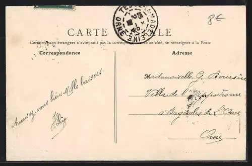 AK Joigny, Vue générale prise du Port au Bas