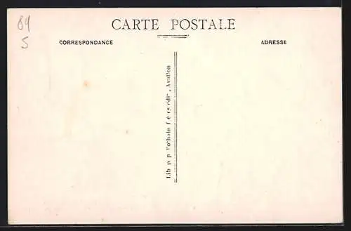 AK L`Isle-sur-Serein, Un coin de la rivière, Vue sur le château