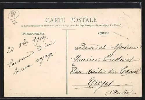 AK Guillon, Un Coin de la Rivière à sec, Août 1906, Année de la grande sécheresse