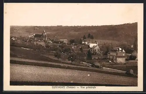 AK Dixmont /Yonne, Vue générale