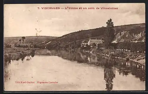 AK Vincelles, L`Yonne et un coin de Vincelottes