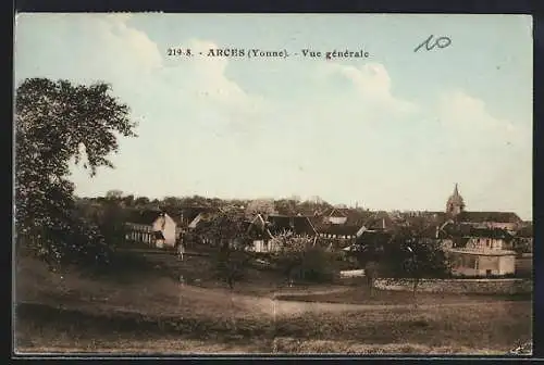 AK Arces /Yonne, Vue générale