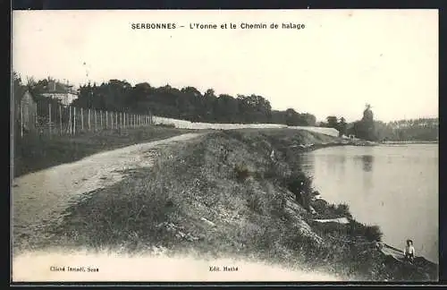 AK Serbonnes, L`Yonne et le Chemin de halage