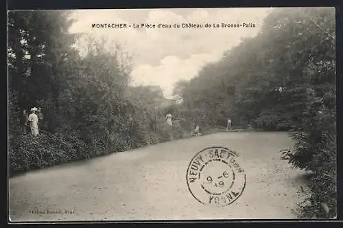AK Montacher, La Pièce d`eau du Château de La Brosse-Palis