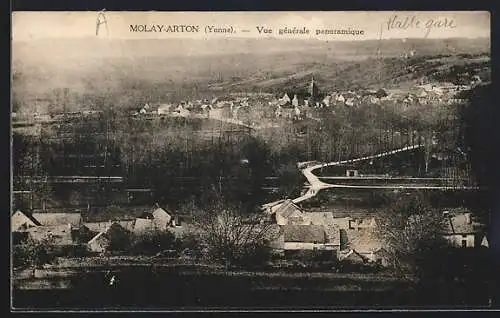 AK Molay-Arton /Yonne, Vue générale panoramique