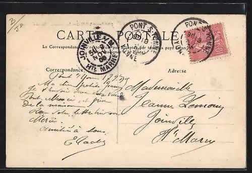 AK Pont-sur-Yonne, La Rivière, Villa de l`Étang