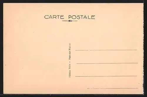 AK Pont-sur-Yonne, Vue générale