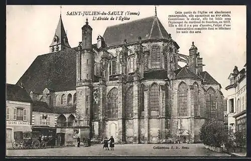 AK Saint-Julien-du-Sault /Yonne, L`Abside de l`Église