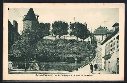 AK Saint-Florentin, La Montagne et la tour de Brunehaut