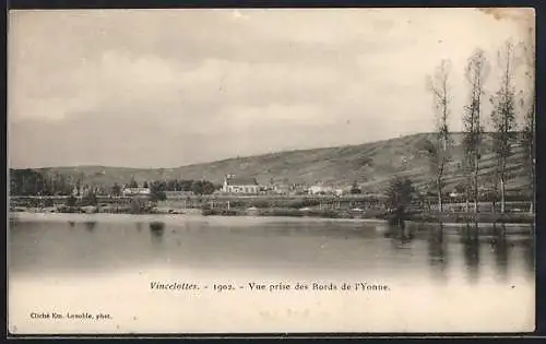 AK Vincelottes, Vue prise des Bords de l`Yonne