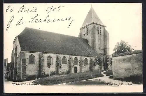 AK Sergines, L`Église