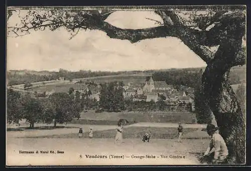 AK Vaudeurs /Yonne, Grange-Sèche, Vue Générale