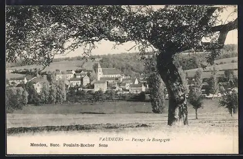 AK Vaudeurs, Paysage de Bourgogne