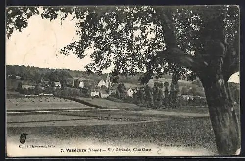 AK Vaudeurs /Yonne, Vue Générale, Côté Ouest