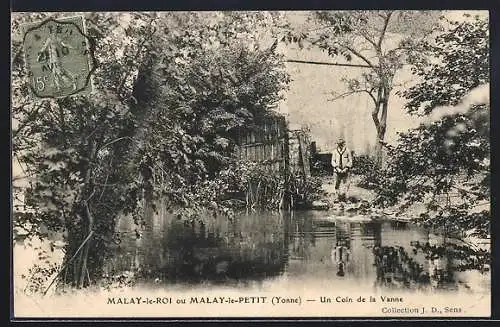 AK Malay-le-Roi ou Malay-le-Petit /Yonne, Un Coin de la Vanne